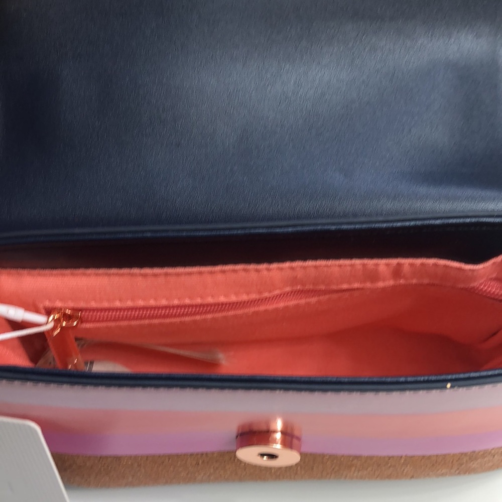 NWT Ted Baker Orchid Mosaic Stripe Mini Xbody Bag - Picture 4 of 9